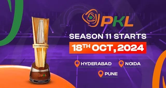 Pro Kabaddi Season 11 Starts Oct 18