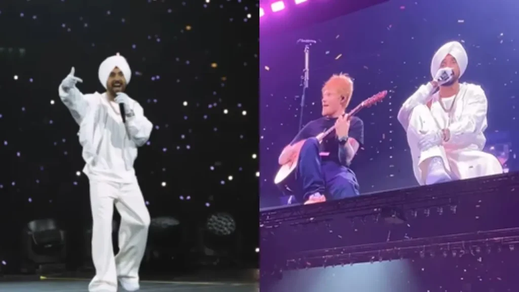 Ed Sheeran Surprises at Diljit Dosanjh's Concert!