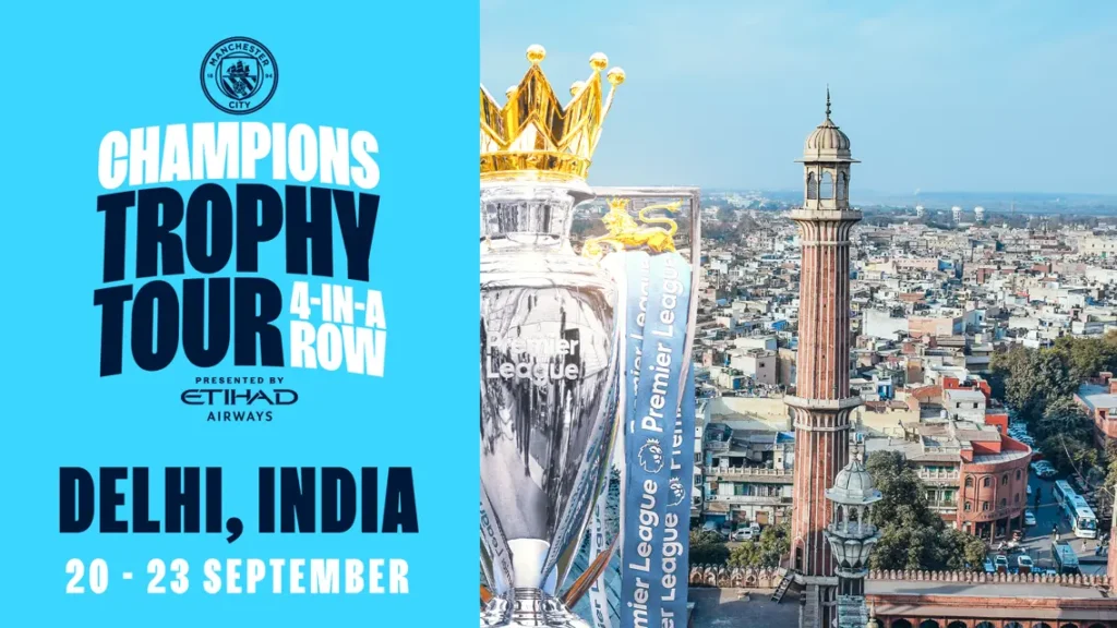 Manchester City’s 4-in-a-Row Trophy Tour Hits India