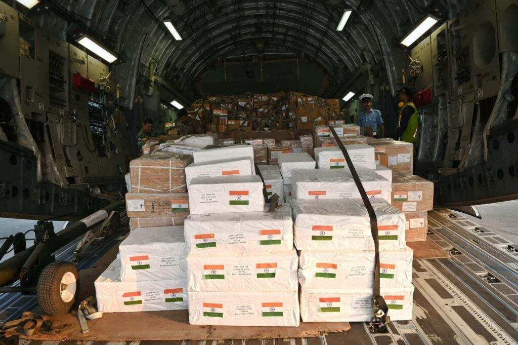 India Dispatches 30 Tons of Aid to Palestine